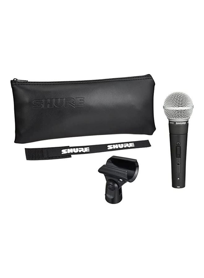Shure - Cardioid Dynamic Microphone SM58SE Black/Silver - Image 1