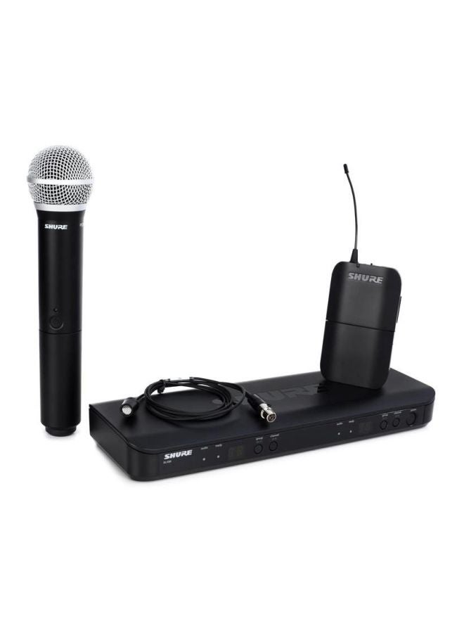Shure Dual Channel Combo Wireless System BLX1288/CVL Black  - Image 2