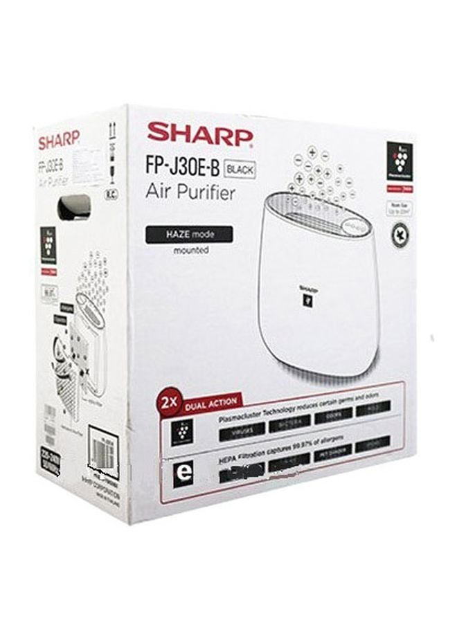 شارب جهاز تنقية هواء بقدرة 50 وات FP-J30E-B أبيض/ أسود  - Image 2