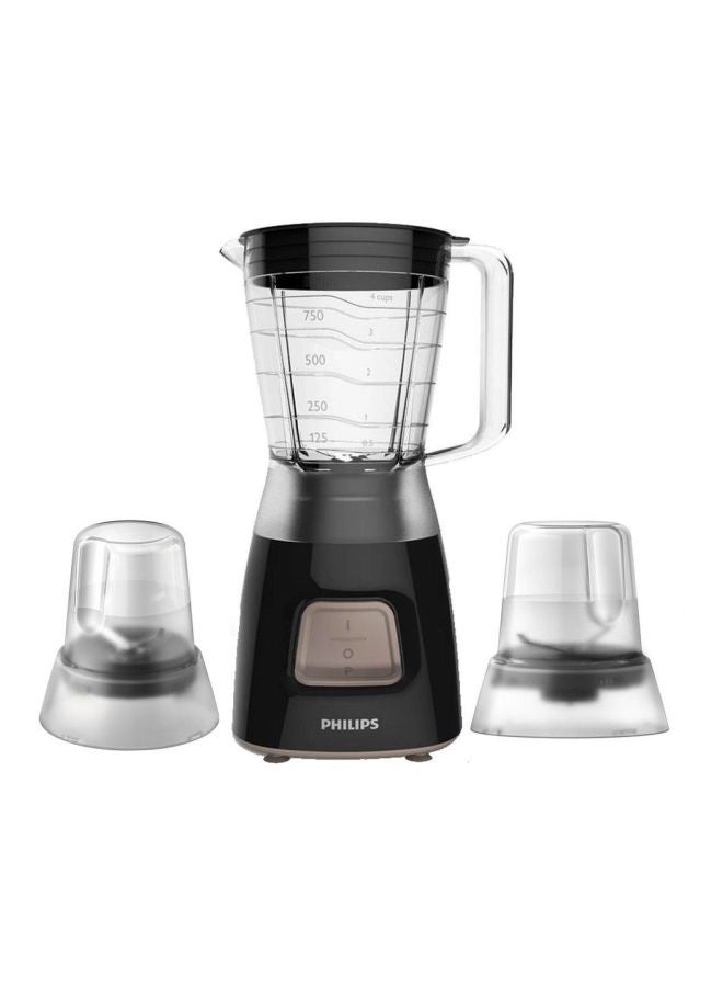 فيليبس خلاط كهربائي بقدرة 350 وات 1.25 L 350.0 W HR2058 أسود/شفاف - Image 1