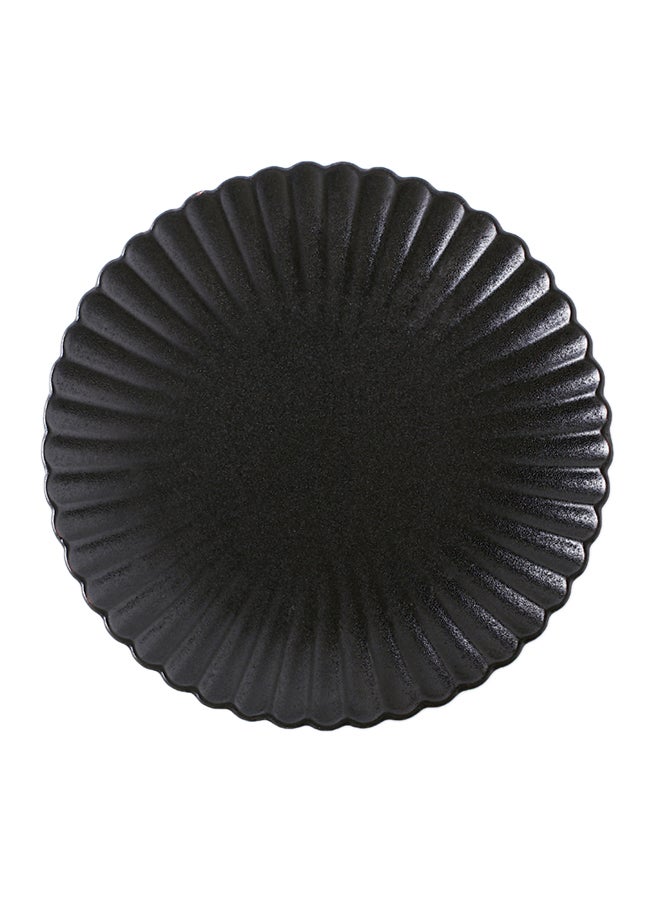 شور طبق من السيراميك بحوافٍ مزخرفة مقاس 8 بوصة أسود - Image 2