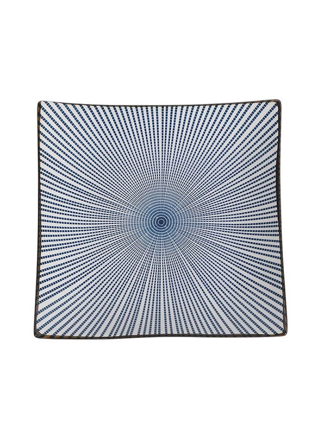 9-Inch Square Plate Blue  - Image 1
