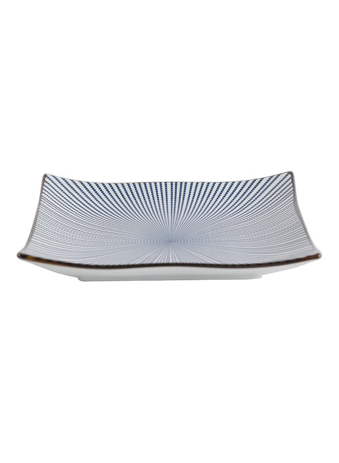 9-Inch Square Plate Blue  - Image 3