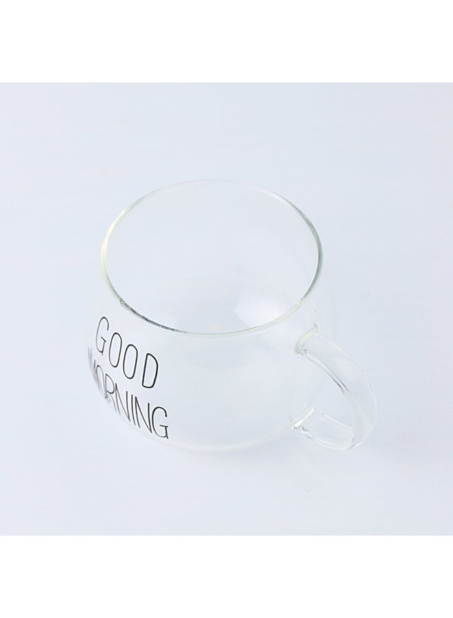 Shuer - Glass Breakfast Cup Clear 380ml - Image 1