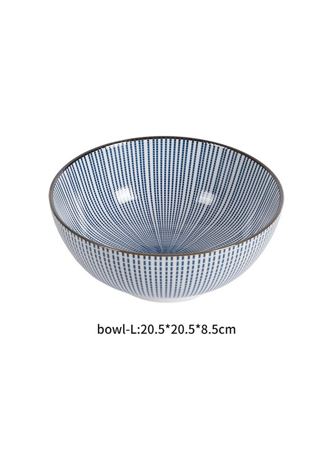 شاربدو وعاء حساء فاخر من السيراميك مقاس 8 بوصات لون أزرق 20.5x20.5x8.5سم - Image 2