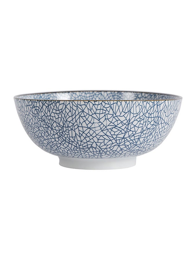 Sharpdo 8-inch Fine Ceramic Soup Bowl Blue 20.5x20.5x8.5cm - Image 1