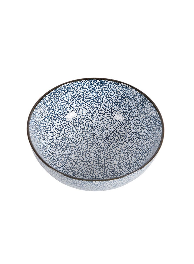 Sharpdo 8-inch Fine Ceramic Soup Bowl Blue 20.5x20.5x8.5cm - Image 3