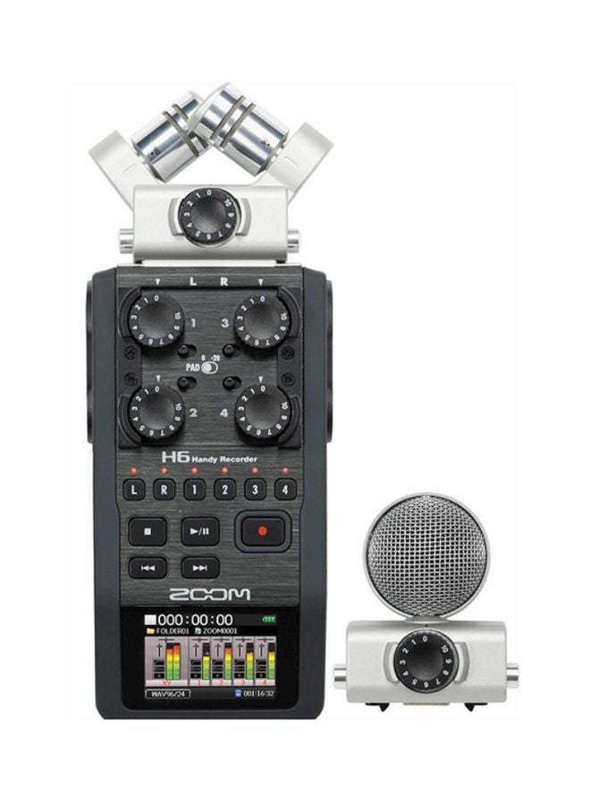 ZOOM - H6 Recorder Microphone System H6 Black/Silver - Image 1