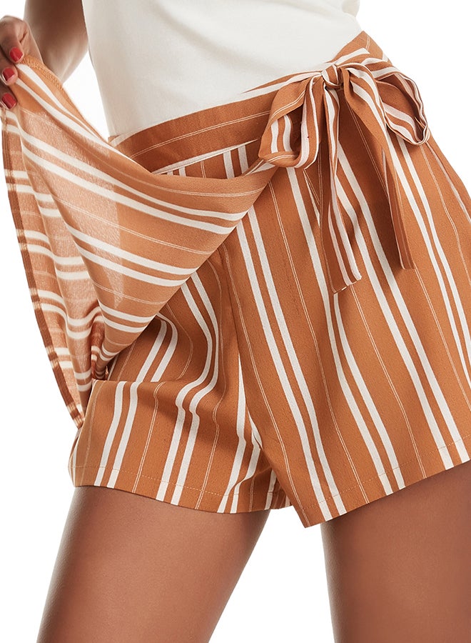 Hanyimidoo Classic Versatile Skort Brown/White  - Image 5