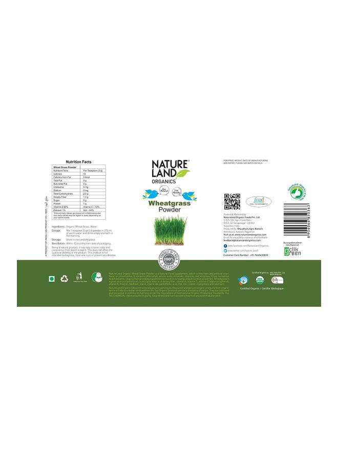 Natureland - Wheatgrass Powder - Image 1