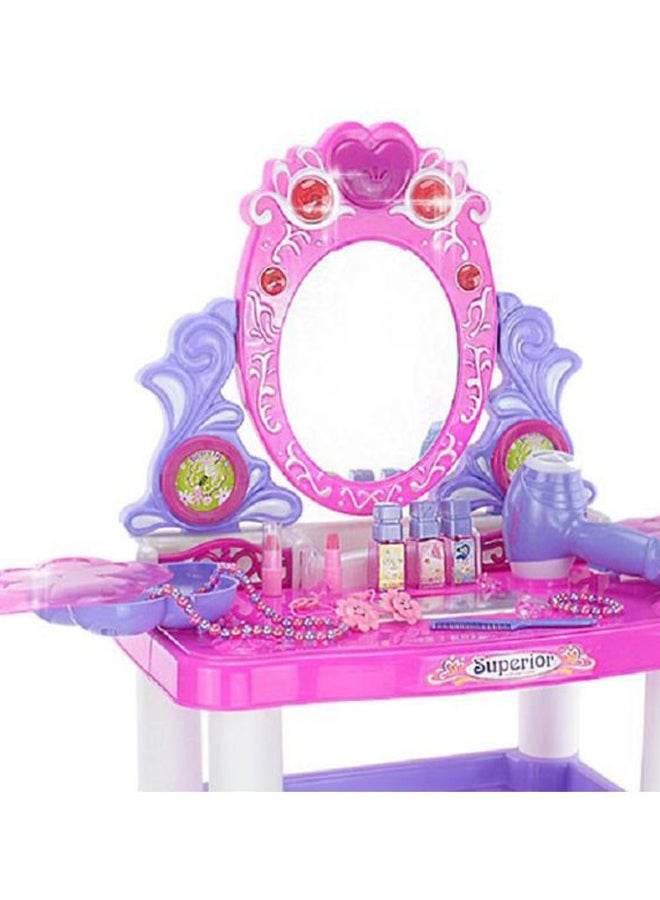 XIANGYU Dressing Table With Mirror And Light Playset 60x32x68cm  - Image 2