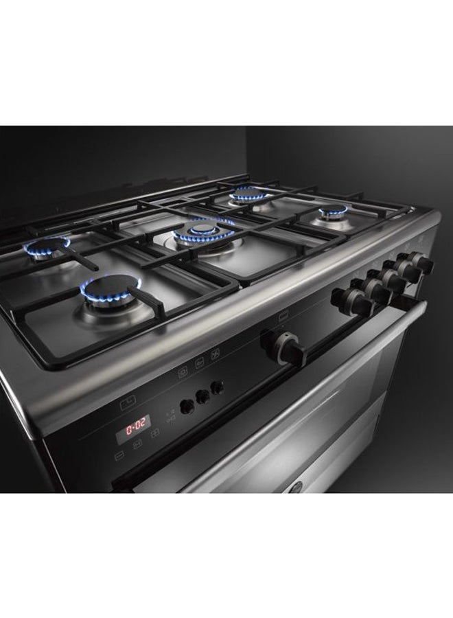 LA GERMANIA - 5 Burners Cooking Range 9M10G4A1X4AWW Black/Silver - Image 1