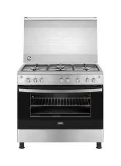 ZANUSSI Freestanding Gas Cooker, 5 Burners, Stainless Steel, 90 Cm - ZCG91236XA Silver/Black  - Image 1