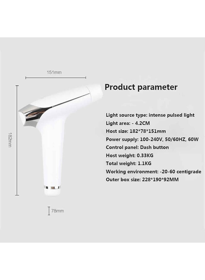 Generic Electric Laser Depilator White/Silver 18.2x7.8x15.1cm  - Image 4
