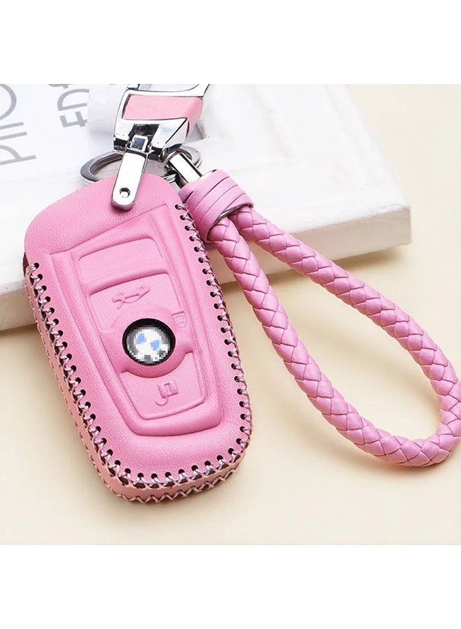 Leather Key Case Cover Pink  - Image 2