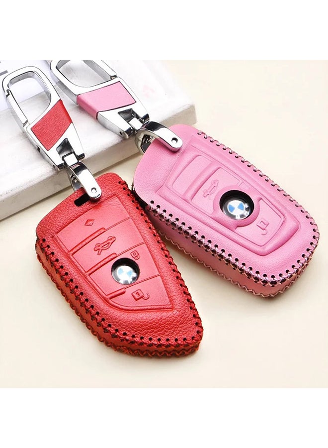 Leather Key Case Cover Pink  - Image 3