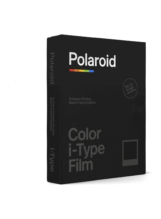 Polaroid - 8-Piece Color 600 Photography i-Type Film Black - Image 1
