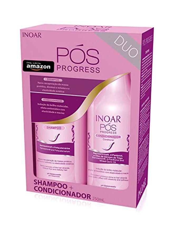 Inoar - POS Progress Shampoo And Conditioner Kit Shampoo 250, Conditioner 250ml - Image 1