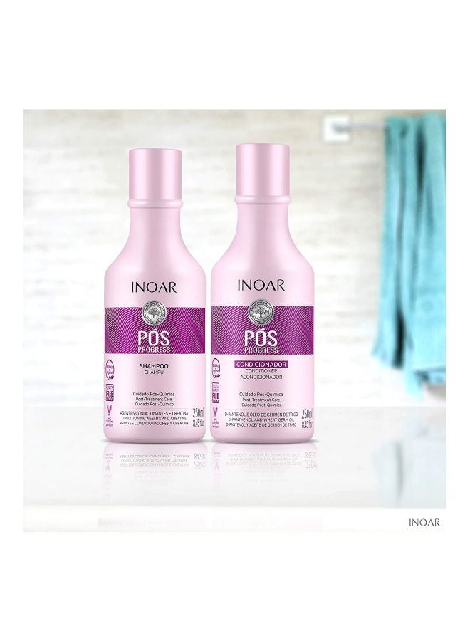 Inoar - POS Progress Shampoo And Conditioner Kit Shampoo 250, Conditioner 250ml - Image 1