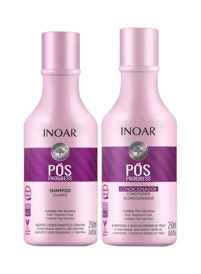 Inoar - POS Progress Shampoo And Conditioner Kit Shampoo 250, Conditioner 250ml - Image 1