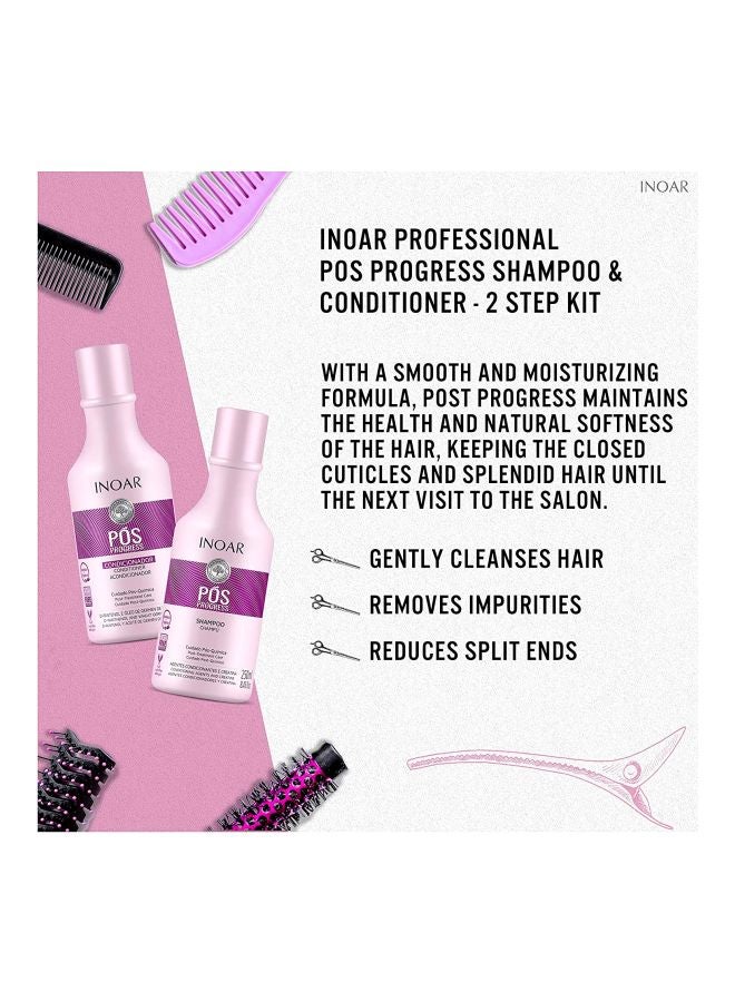 Inoar - POS Progress Shampoo And Conditioner Kit Shampoo 250, Conditioner 250ml - Image 1