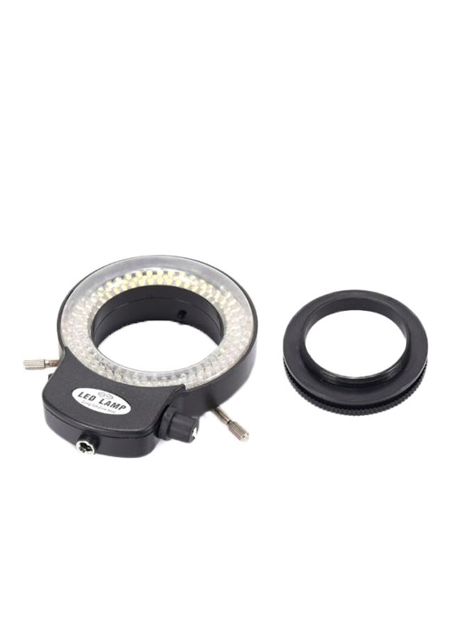 144-LED Stereo Microscope Ring Light With Adapter And Cap Black/Clear/Yellow  - Image 2