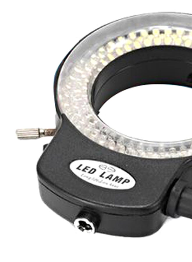 144-LED Stereo Microscope Ring Light With Adapter And Cap Black/Clear/Yellow  - Image 4