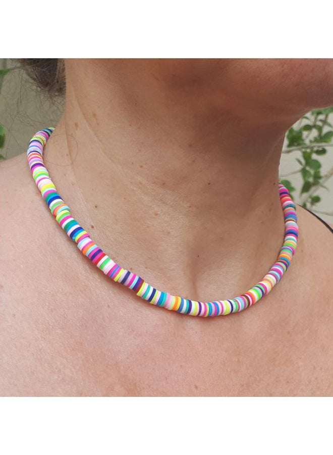 ألوان قلادة مزينة بخرز من المطاط - Image 4