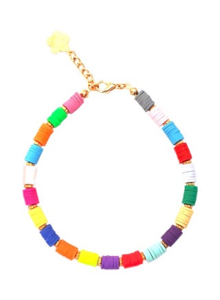 Beaded Anklet With Flower Designed Charm - v1597764774/N39793086A_1