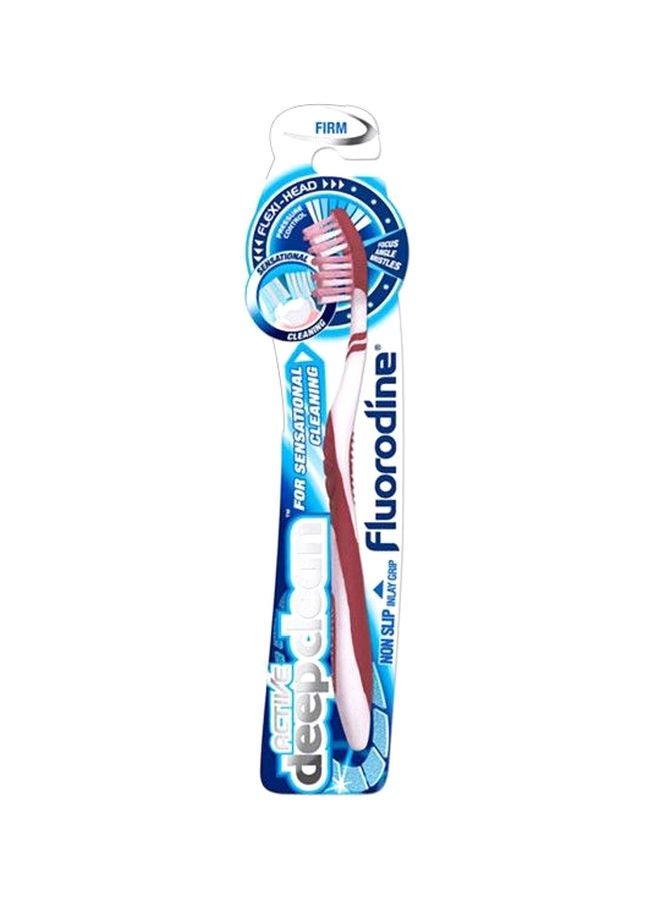فلورودين فرشاة أسنان آكتيف ديب كلين فيرم أحمر/أبيض