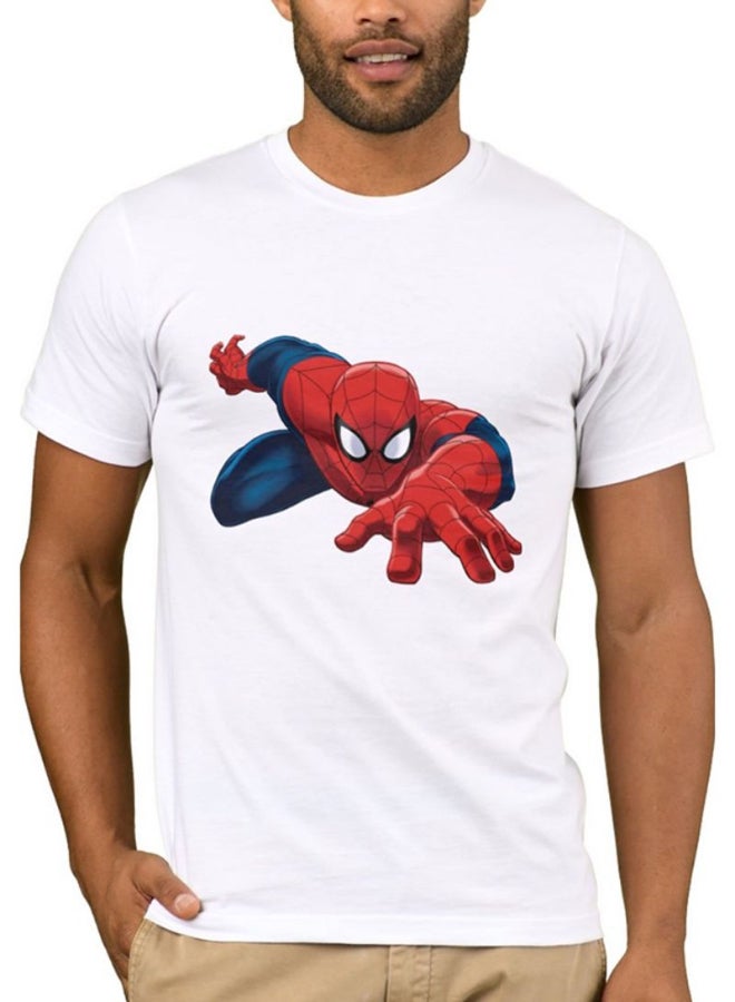 1st Piece Spider Man Design Short Sleeve T-Shirt White  - Image 2