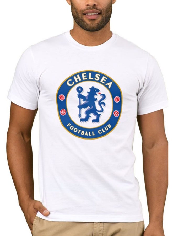 1st Piece Chelsea FC Design Short Sleeve T-Shirt White  - Image 2