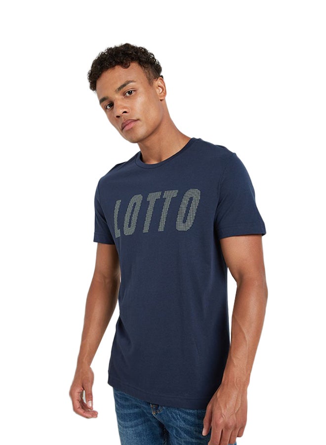 LOTTO L73 Logo Printed T-Shirt Blue  - Image 1