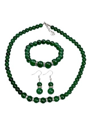 3-Piece Alloy Glass Crystal Beaded Jewelry Set - v1597766642/N39802542A_1