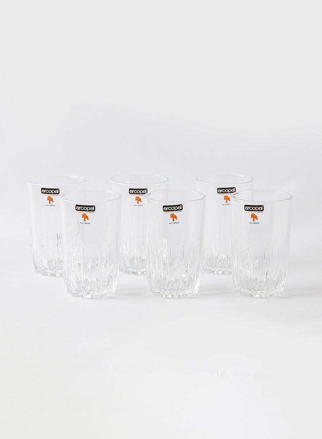 arcopal 6-Piece Hussard Tumbler Set Clear 270ml - Image 3