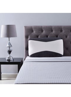 Home Box Lavish Rectangular Cool Gel Bed Pillow Combination White/Black 70 x 40cm  - Image 1