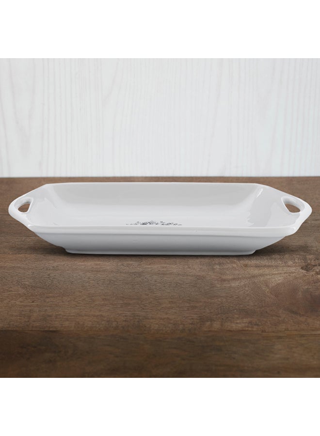 Home Box Sweet Home Serving Plate White 29.5 x 16cm - Image 3