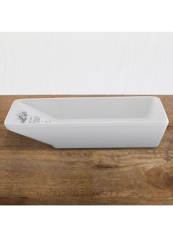 Home Box 1-Piece Sweet Home Salad Plate White 24centimeter  - Image 4