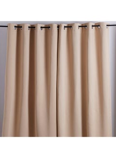Home Box 4-Piece Uni-Blackout Curtain Beige  - Image 2