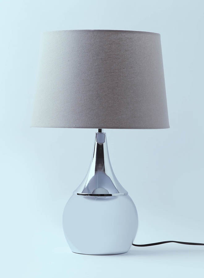 Home Box - Ant Arc Table Lamp Silver 33x50cm - Image 1