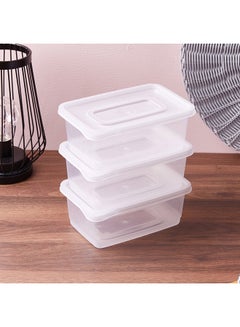 3-Piece Smart Container Set Clear 1000ml