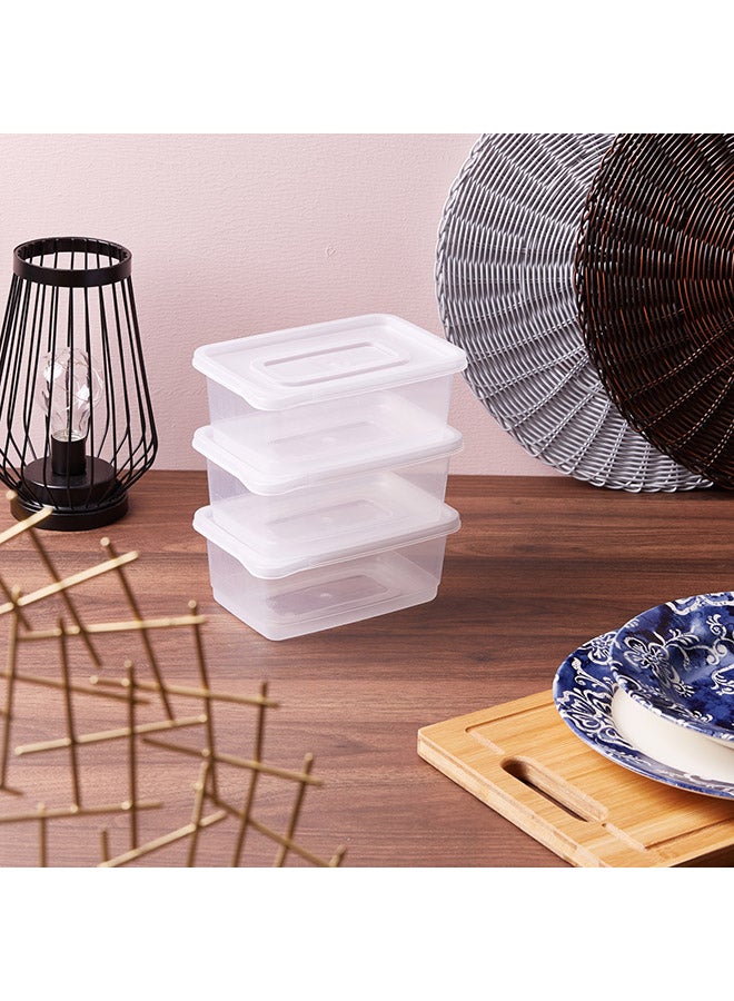 Home Box - 3-Piece Smart Container Set Clear 1000ml - Image 1