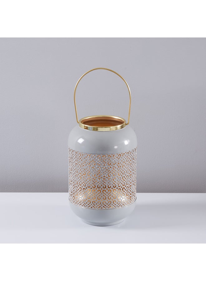 Home Box Tene Candle Lantern Blue/Gold 27.5 x 23cm  - Image 2
