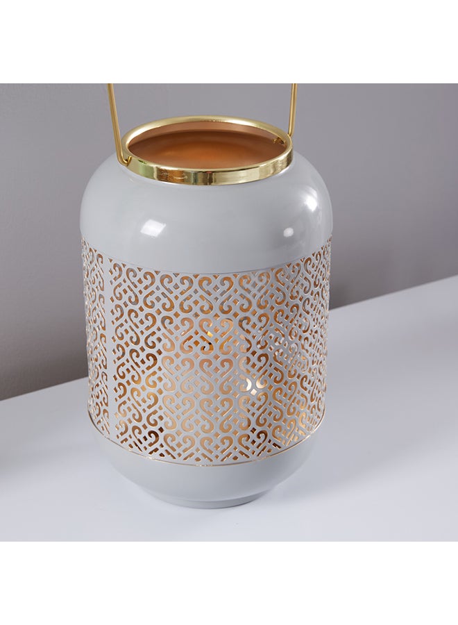 Tene Candle Lantern Blue/Gold 27.5 x 23cm - v1597770829/N34573564A_3