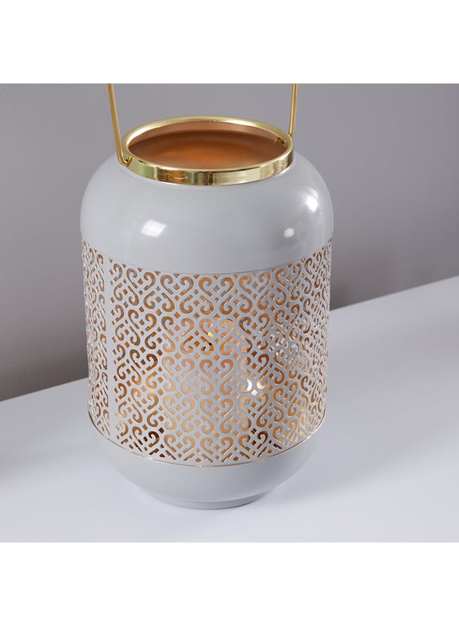 Home Box Tene Candle Lantern Blue/Gold 27.5 x 23cm  - Image 3