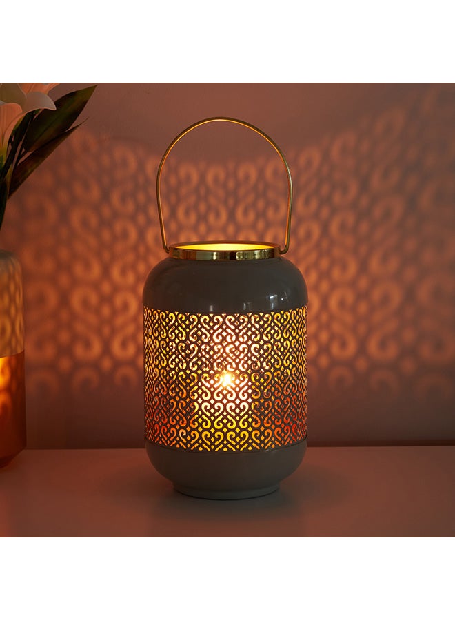 Home Box Tene Candle Lantern Blue/Gold 27.5 x 23cm  - Image 5