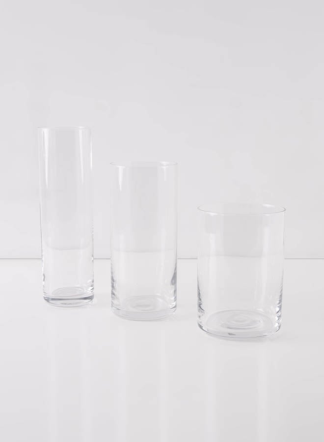 Home Box 3-Piece Cube Vase Set Clear - Image 2