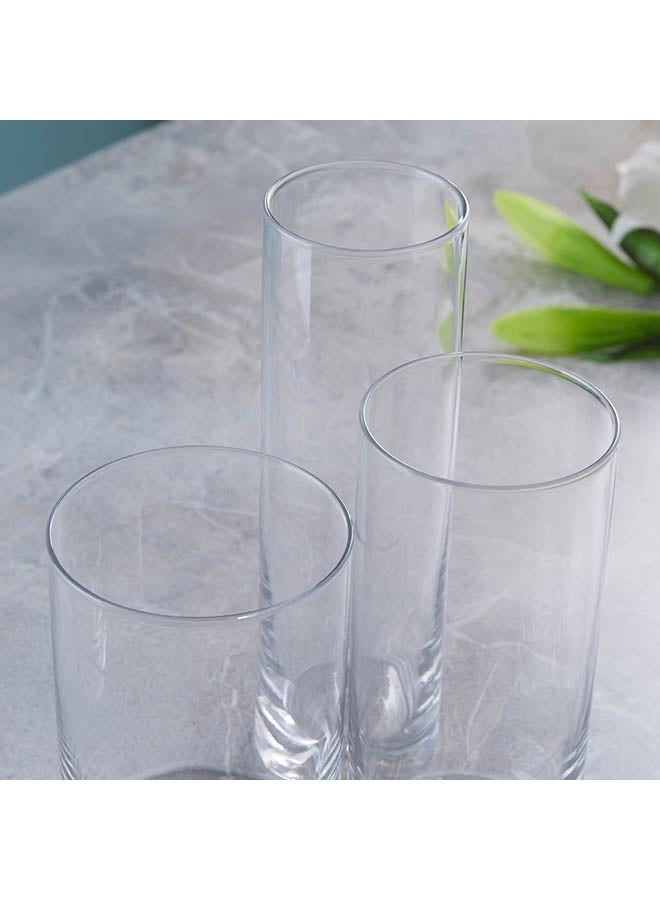 Home Box 3-Piece Cube Vase Set Clear - Image 4