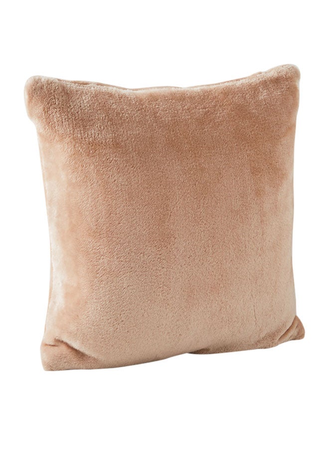 Home Box - Lavish Decorative Filled Cushion Beige 45x45centimeter - Image 1