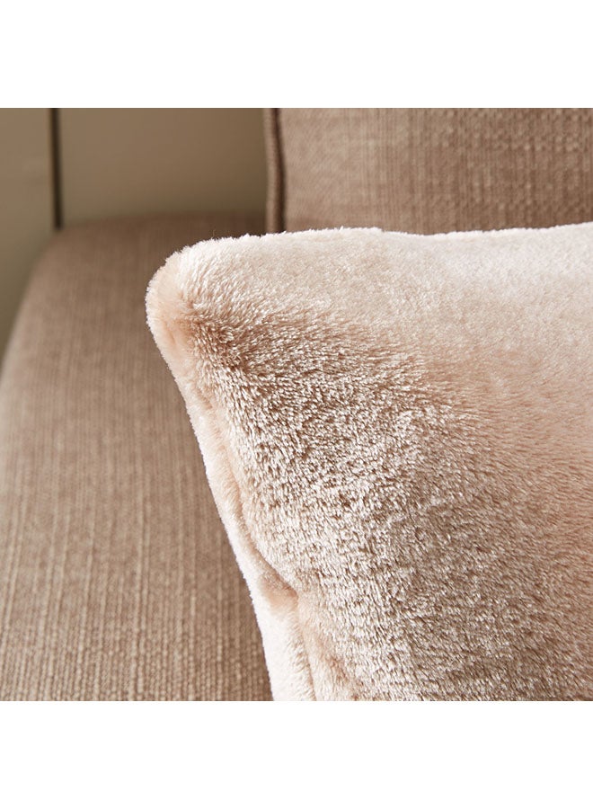 Home Box - Lavish Decorative Filled Cushion Beige 45x45centimeter - Image 1